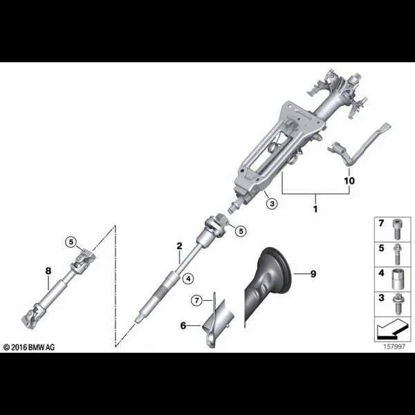 Рулевая колонка механич./вал рул.упр.