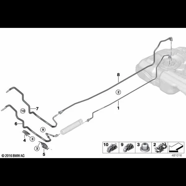 Топливопровод/ элементы крепления