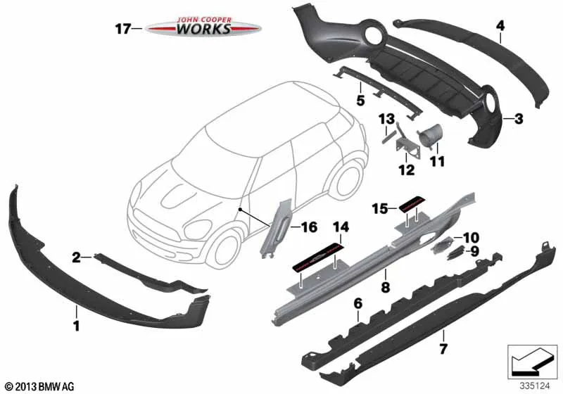 Дооснащение JCW Aerokit