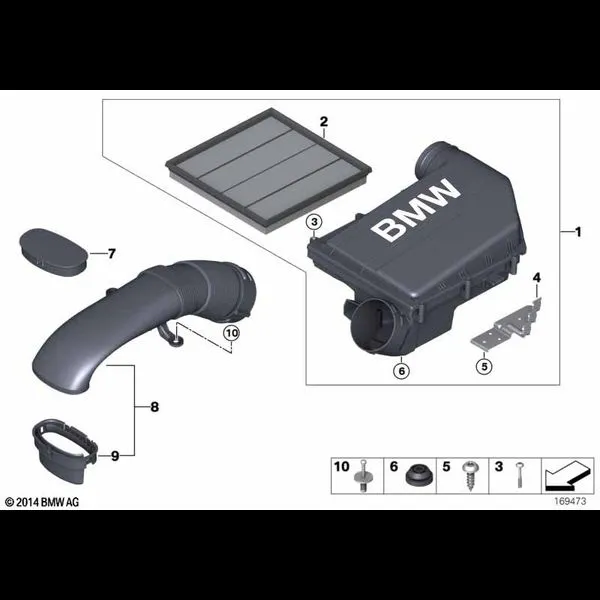 Глушитель шума всасывания / воздуховод