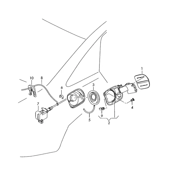 Крышка лючка залив. горловины