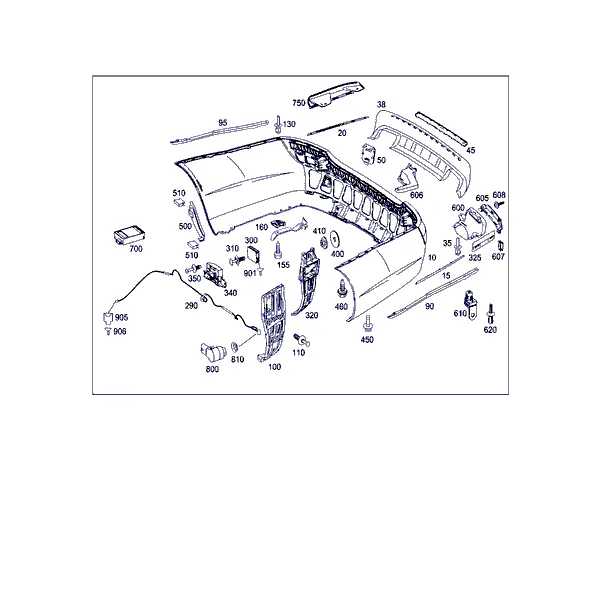 БАМПЕР ЗАДНИЙ