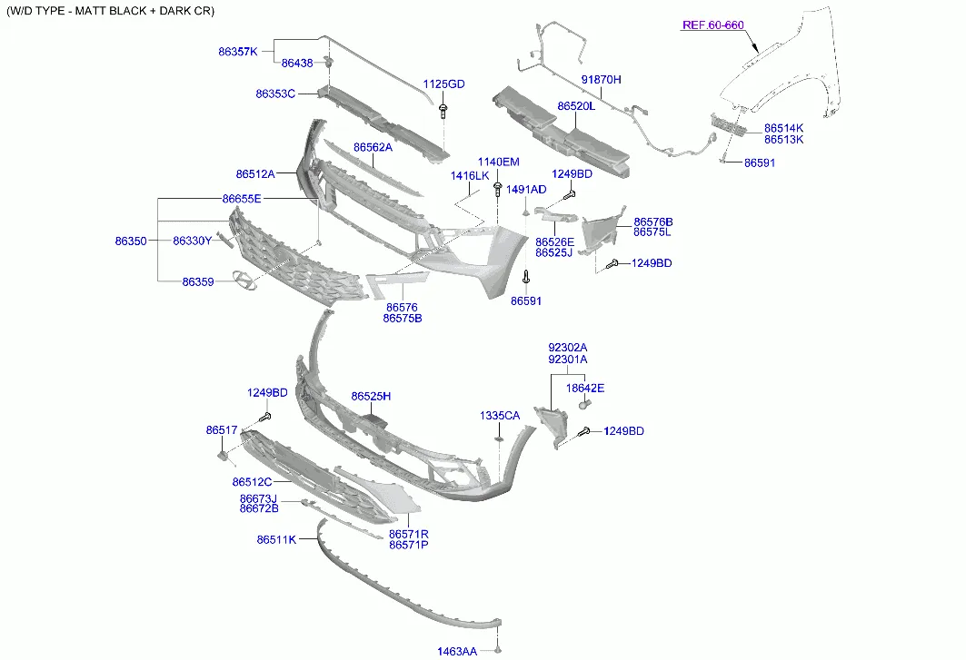 бампер передний