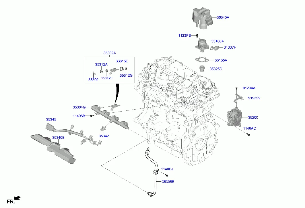 дроссельная заслонка и инжектор
