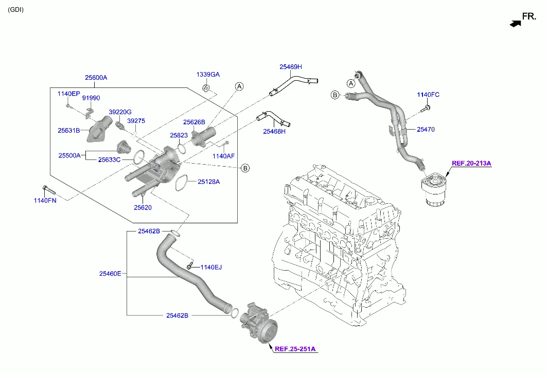 Шланг и трубопровод охлаждающей жидкости