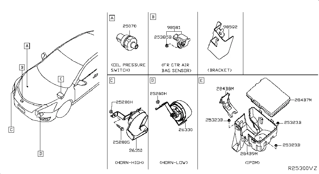 Электрический блок; ENGINE ROOM