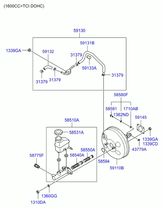 BRAKE MASTER CYLINDER & BOOSTER