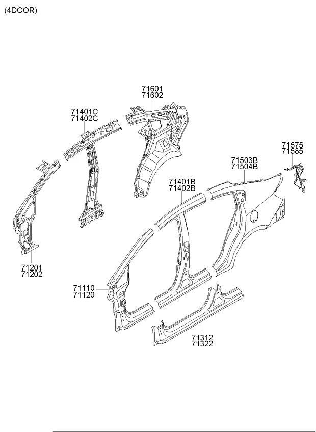 панель кузова боковая