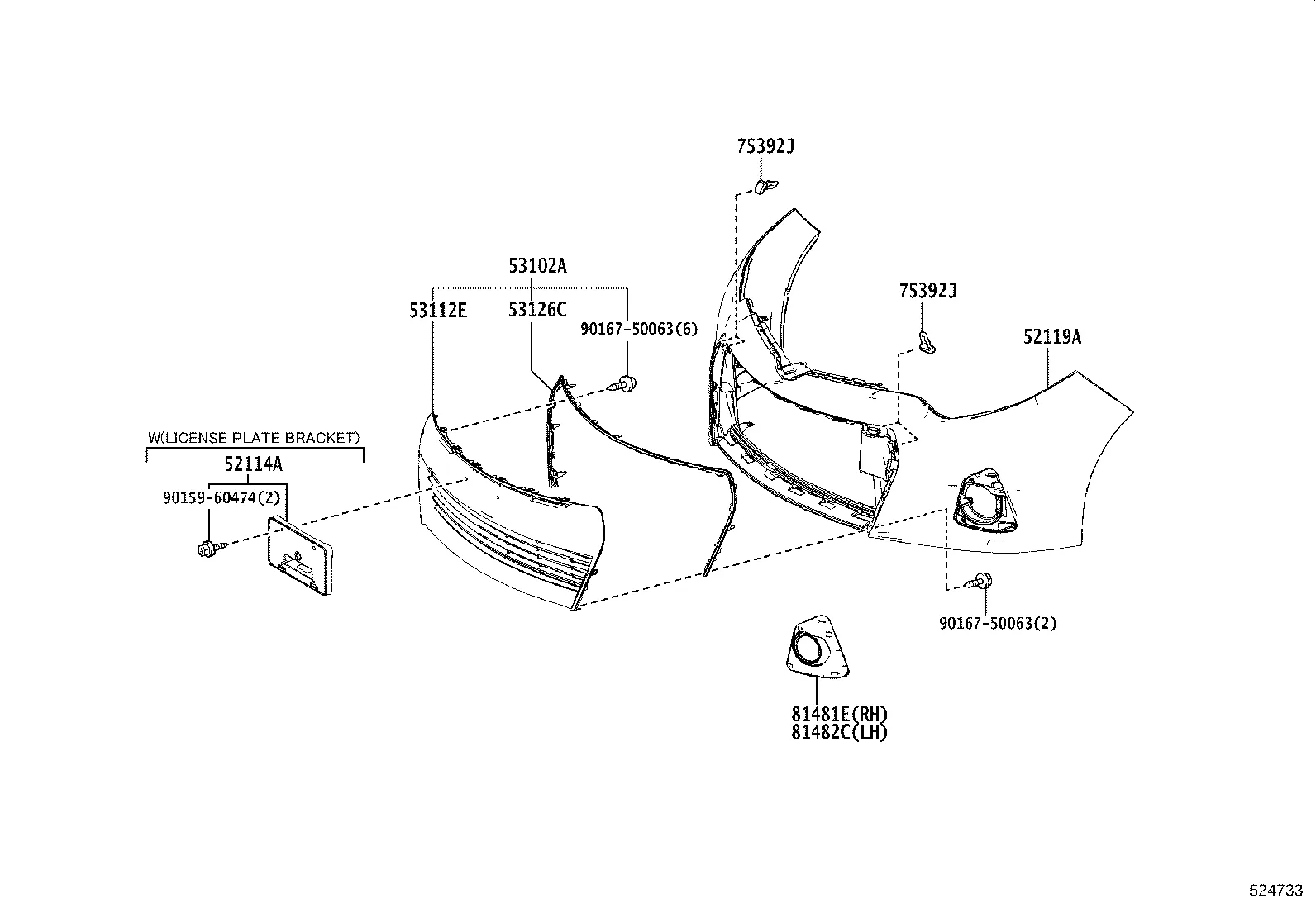 FRONT BUMPER & BUMPER STAY