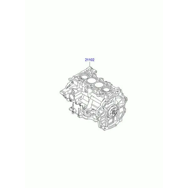 Короткоходный двигатель в сборе