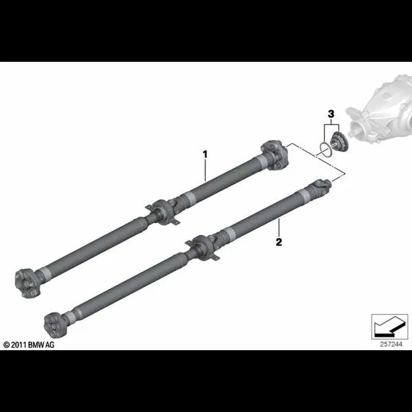 Карданный вал/закладная гайка