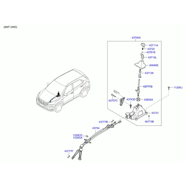 SHIFT LEVER CONTROL (MTM)