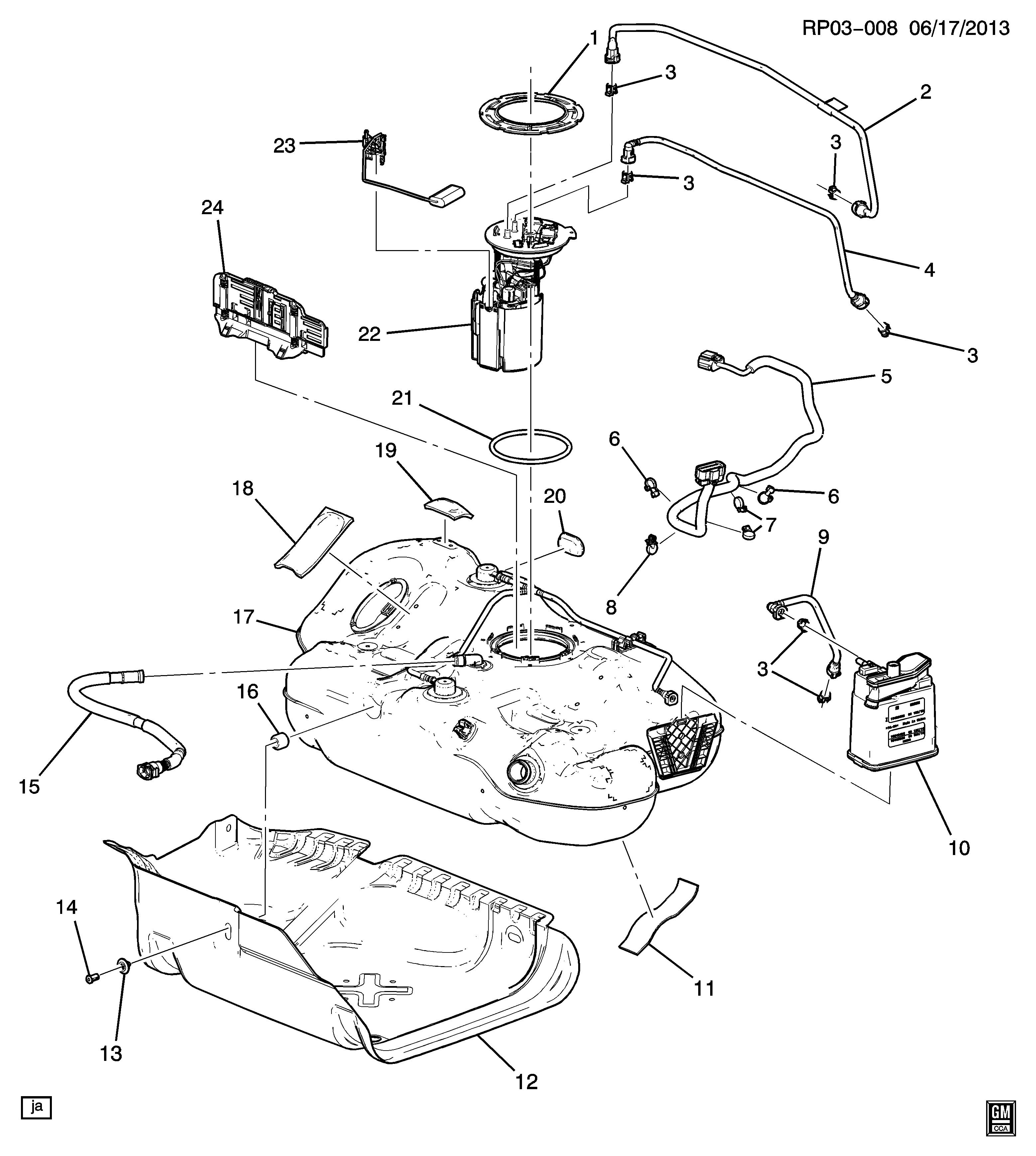 ТОПЛИВНЫЙ БАК (LUD/1.7L)