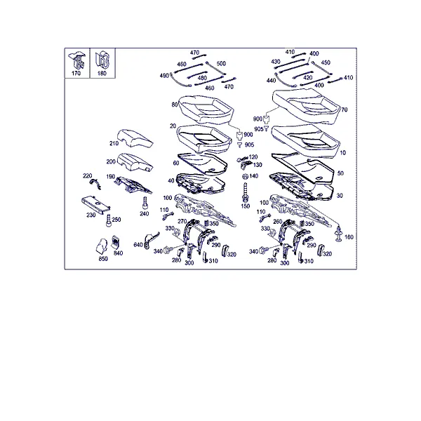ЗАДН. ПОДУШКА, ЗАДН. СИДЕНЬЕ СКЛАДН.