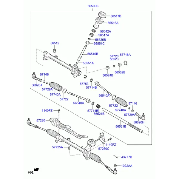 Рулевой механизм рул.упр.с усил.