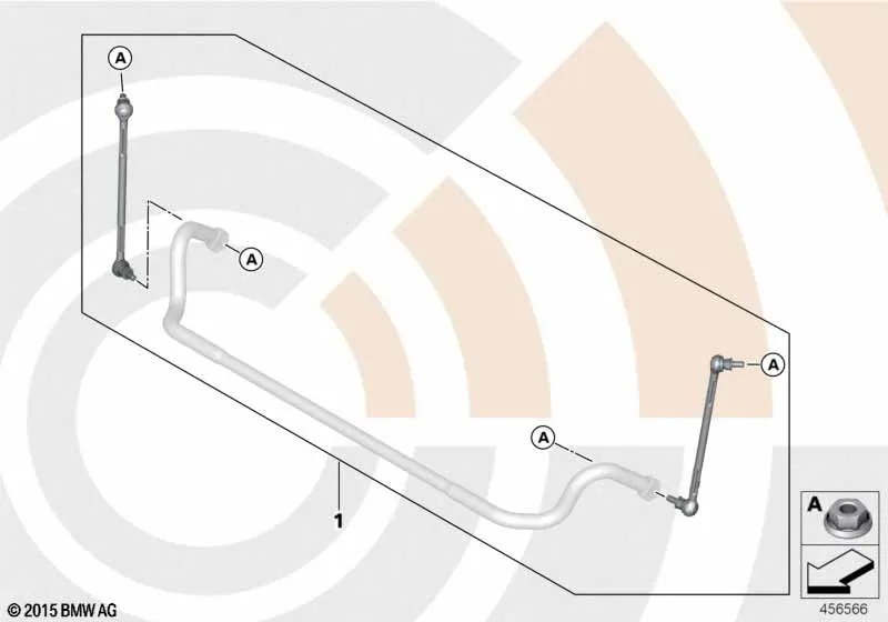 Ремкомплект стойки штанги стабилизатора