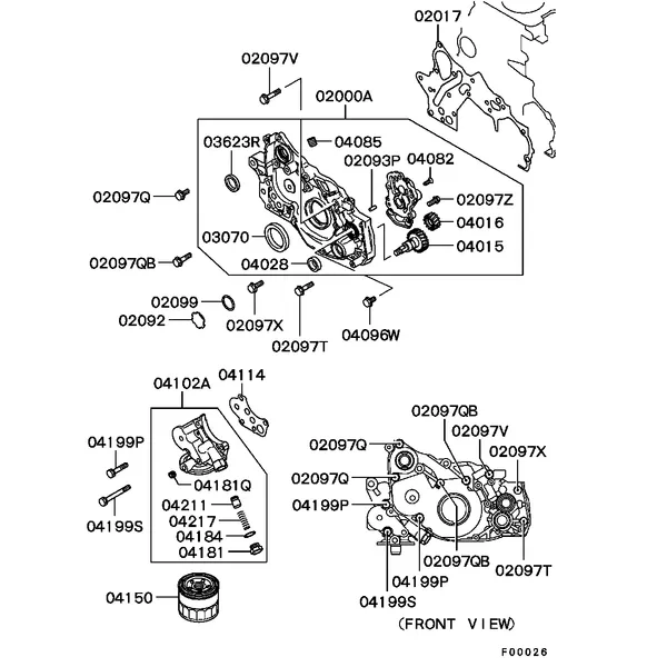 СИСТЕМА СМАЗКИ - МАСЛЯНЫЙ НАСОС И МАСЛ. ФИЛЬТР