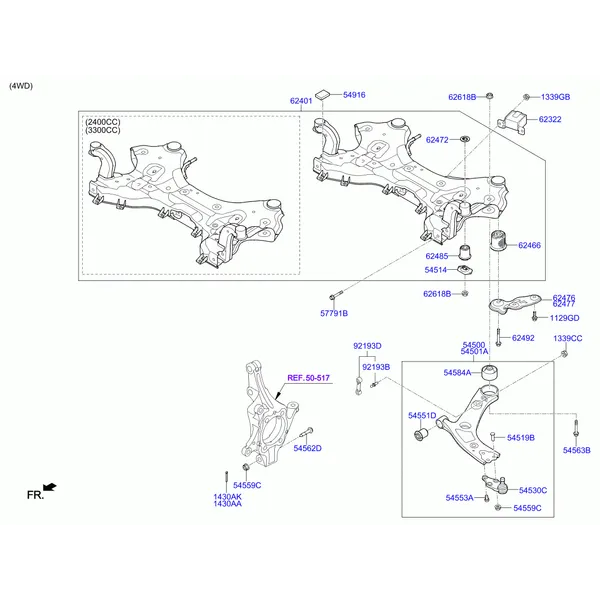 Подрамник передней подвески