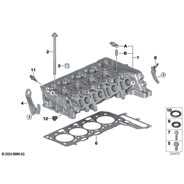 Головка блока цилиндров-доп.элементы
