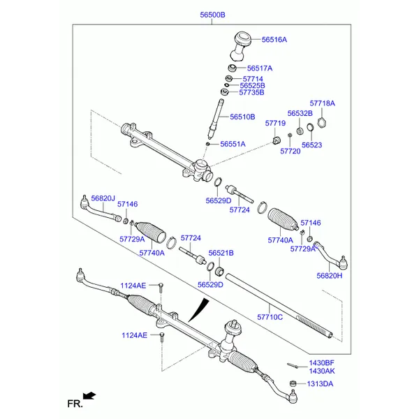 Рулевой механизм рул.упр.с усил.