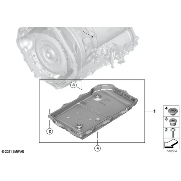 Масляный поддон АКПП GA8HP76X