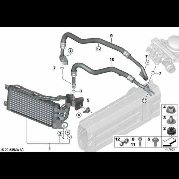 Маслян.радиатор/трубопр.масл.радиатора