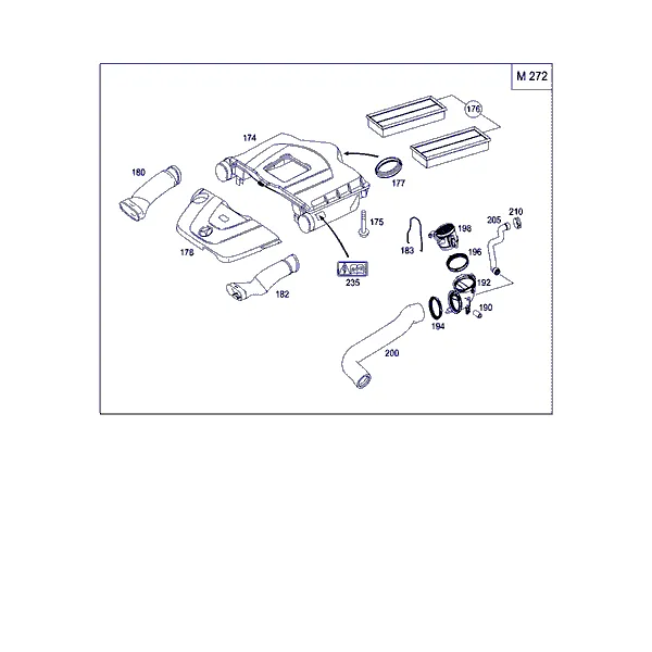 ВОЗДУХОЗАБОРНИК БЕНЗИНОВЫХ А/М
