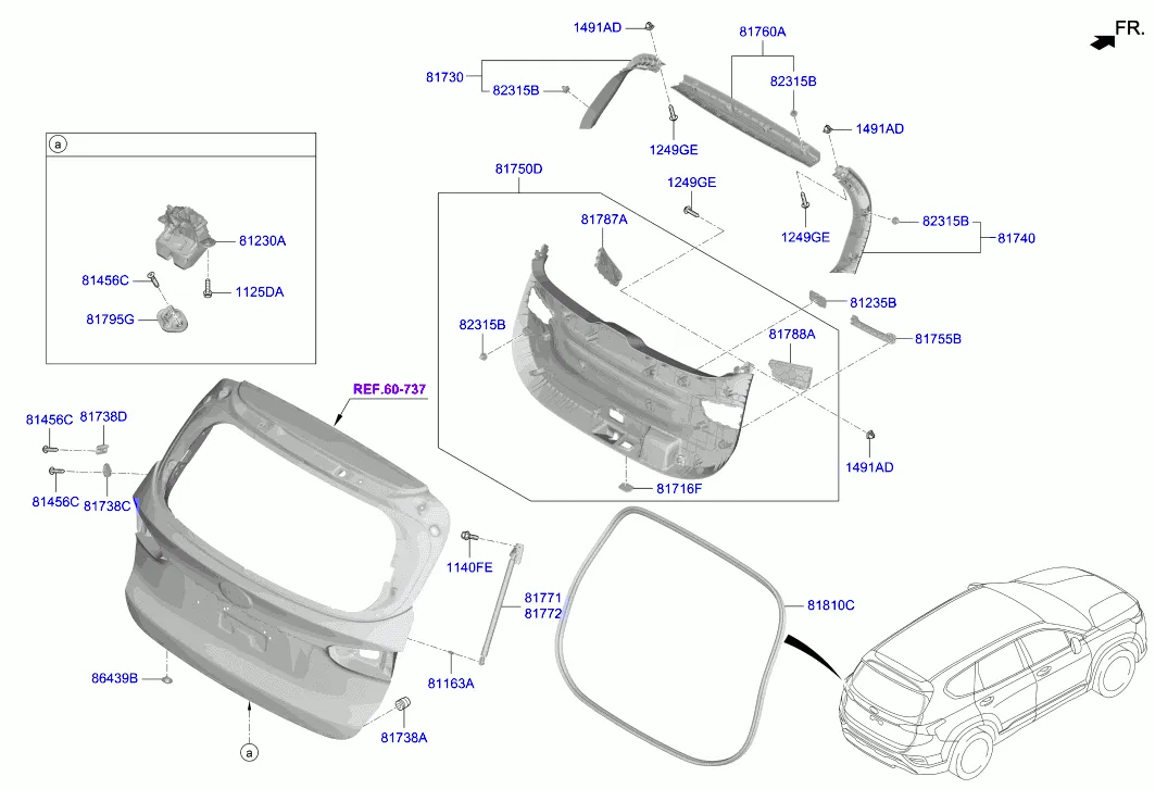 отделка двери багажника