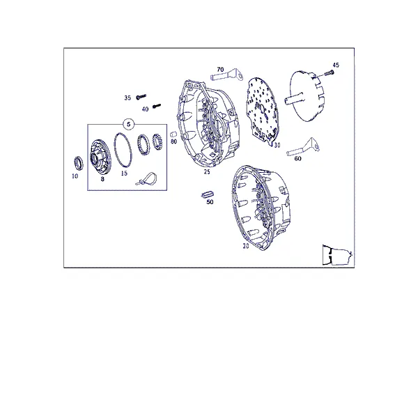 КАРТЕР ГИДРОТРАНСФОРМАТОРА, МАСЛ. НАСОС
