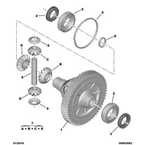 Дифференциал механической коробки передач