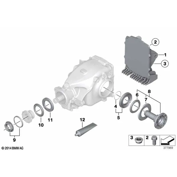 Комплект уплотнителей редукт.задн.моста