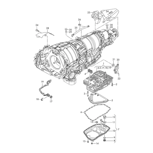 Mechatronik с прогр. обеспеч. Масляный поддон Сетчатый масляный фильтр для 6-ступенчатой АКП