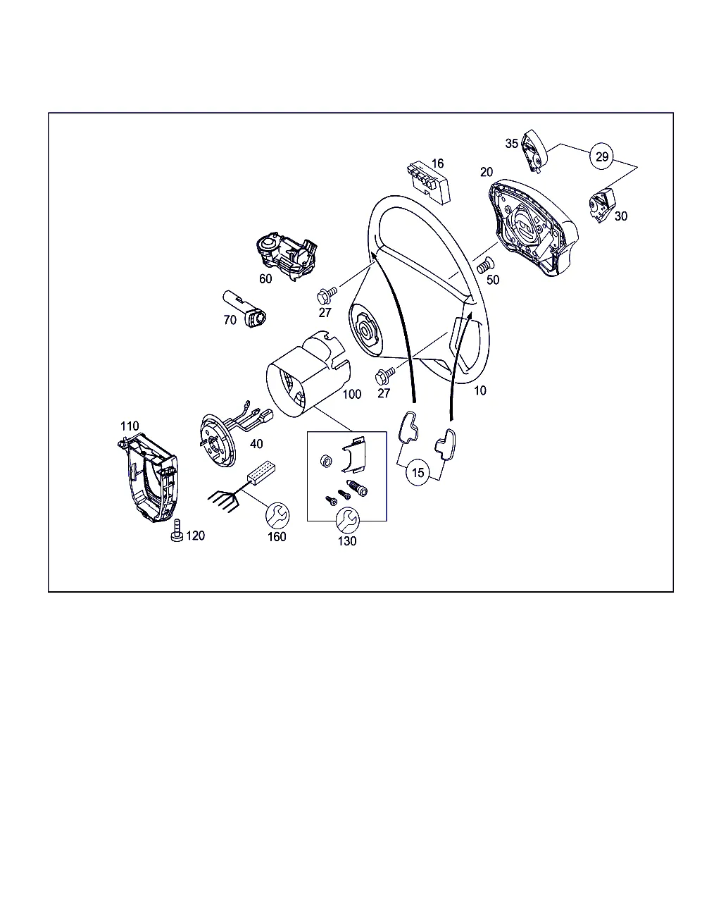 РУЛ. КОЛЕСО И ЗАМОК БЛОКИРОВ. РУЛ. ВАЛА