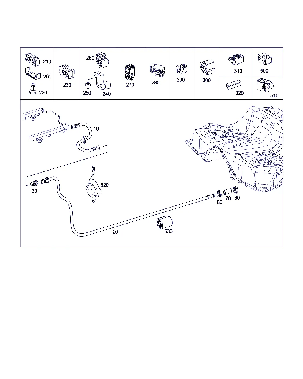 ТОПЛИВОПРОВОДЫ, А/М С БЕНЗ. ДВИГАТЕЛЯМИ