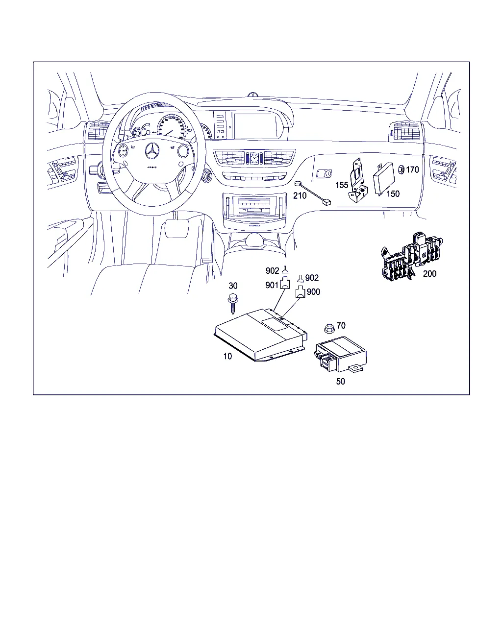 КОММУТ.ОТСЕК В ПРОСТР. ДЛЯ НОГ ПЕР.ПАСС.