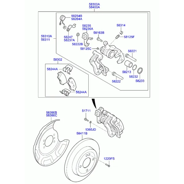 тормозной механизм заднего колеса