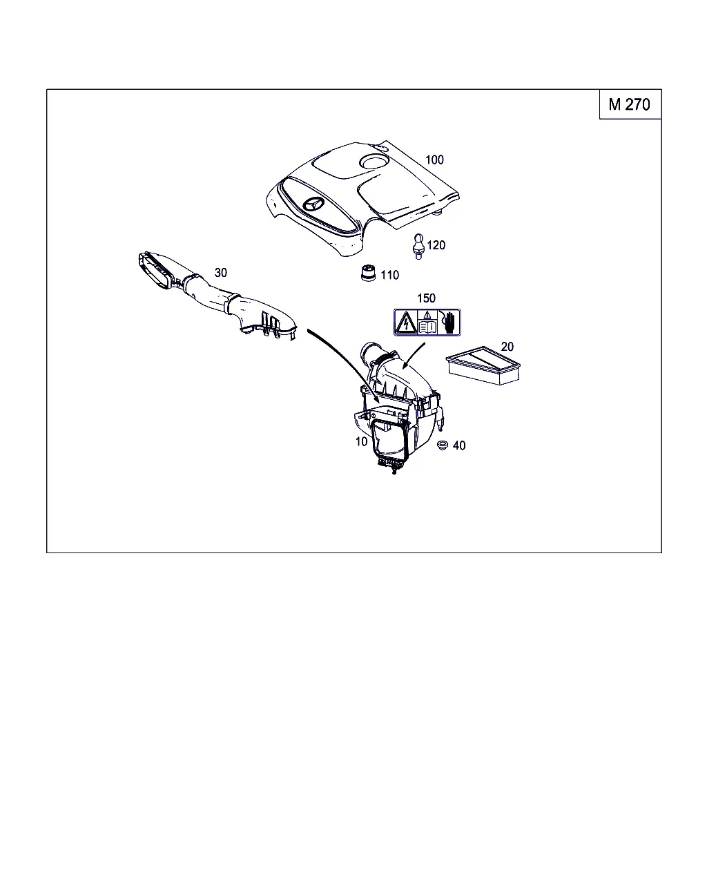 ВОЗДУХОЗАБОРНИК БЕНЗИНОВЫХ А/М