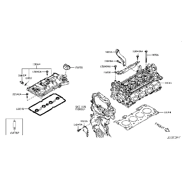Головка блока цилиндров и крышка ; ASSEMBLY