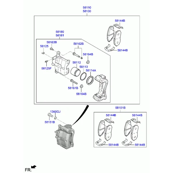 Тормозной механизм переднего колеса