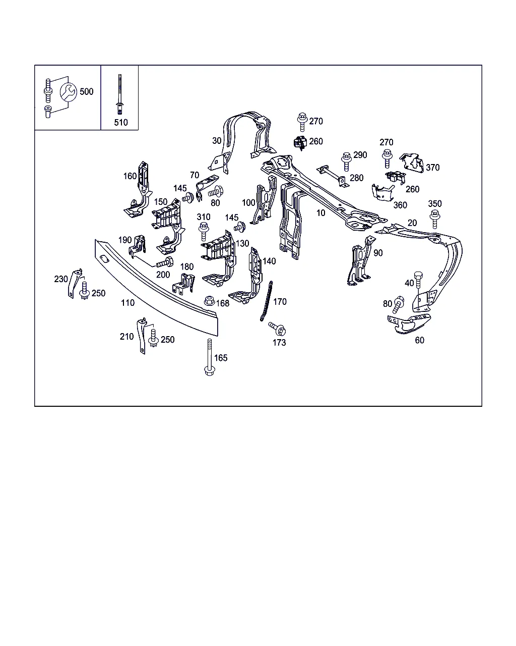 ПЕРЕД. ЭЛЕМ. ЖЕСТКОСТИ И ОПОРА РАДИАТОРА