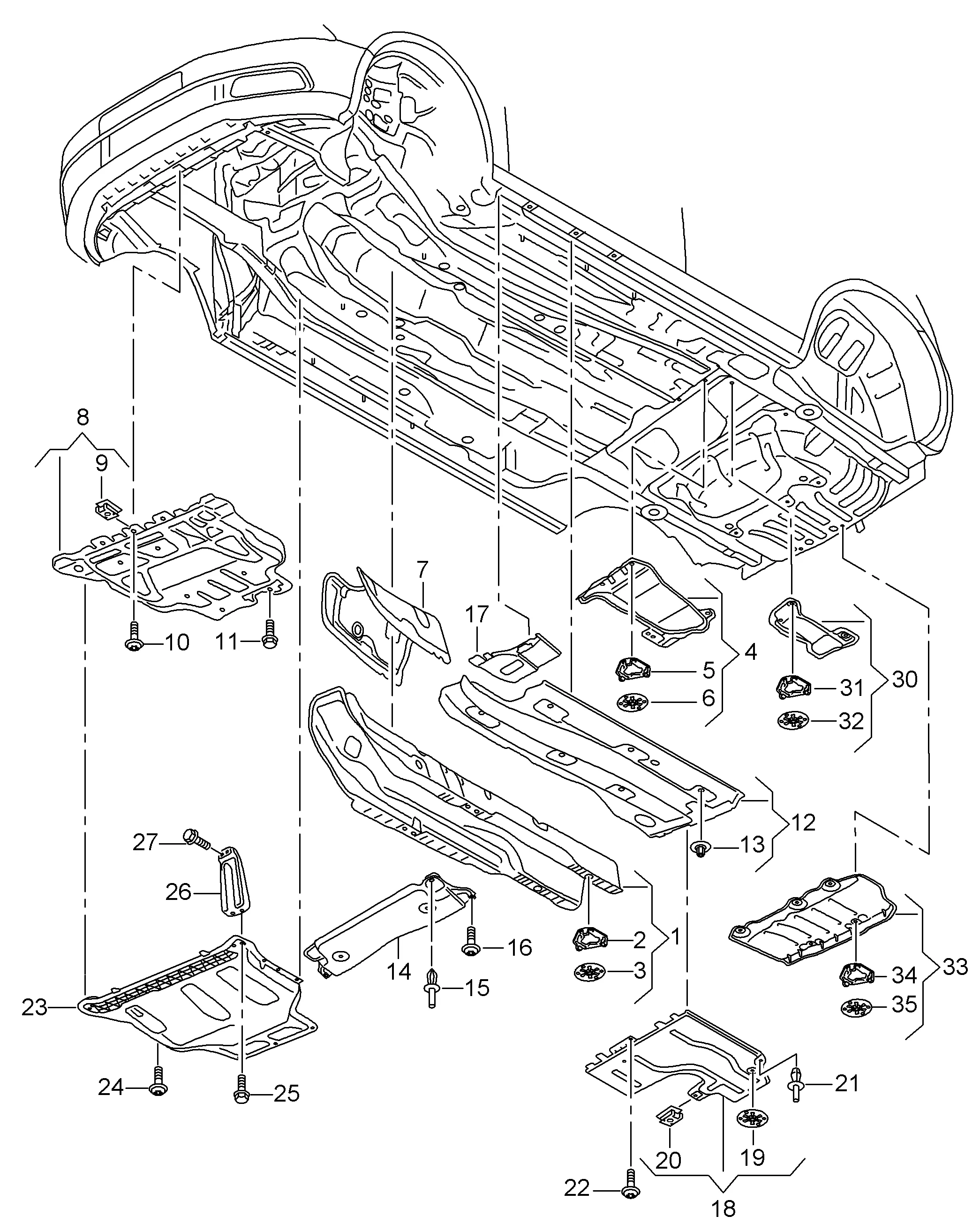 Облицовка днища Шумоизоляция Теплозащитный экран