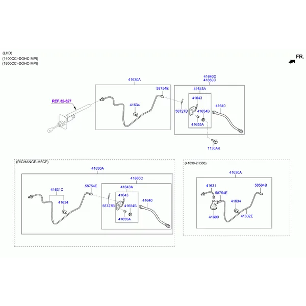 Главный цилиндр гидропривода сцепления