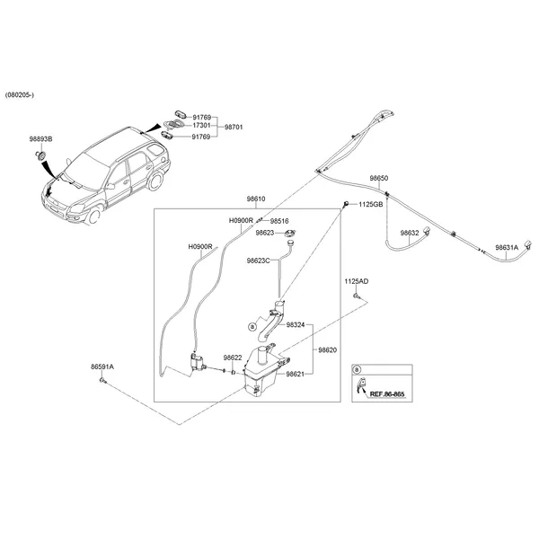 WINDSHIELD WASHER; 2