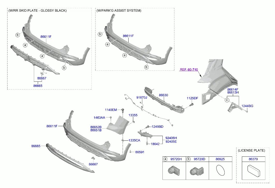 бампер задний