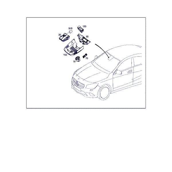 ДАТЧИКИ, КАМЕРА И ПЕРЕКЛЮЧАТЕЛЬ ЗА ВЕТРОВЫМ СТЕКЛОМ