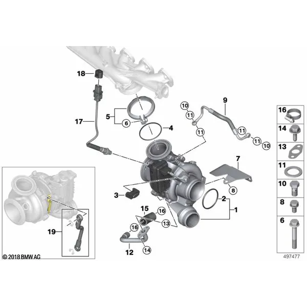 Турбонагнетатель со смазкой