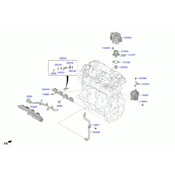 дроссельная заслонка и инжектор