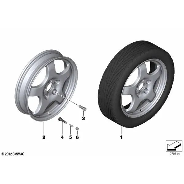 Комплект Аварийное колесо с шиной