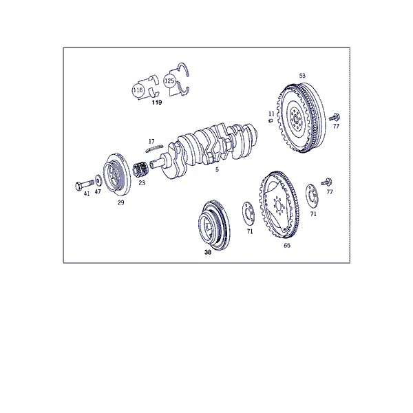 КОЛЕНЧАТЫЙ ВАЛ И МАХОВИК