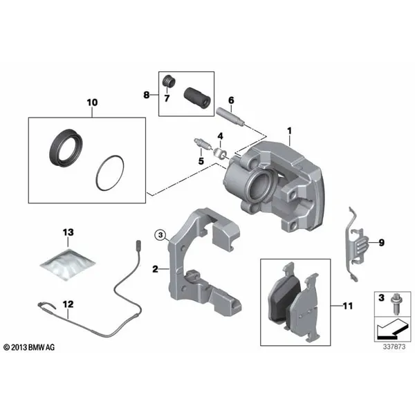 Датчик износа торм.накладки колеса Зд